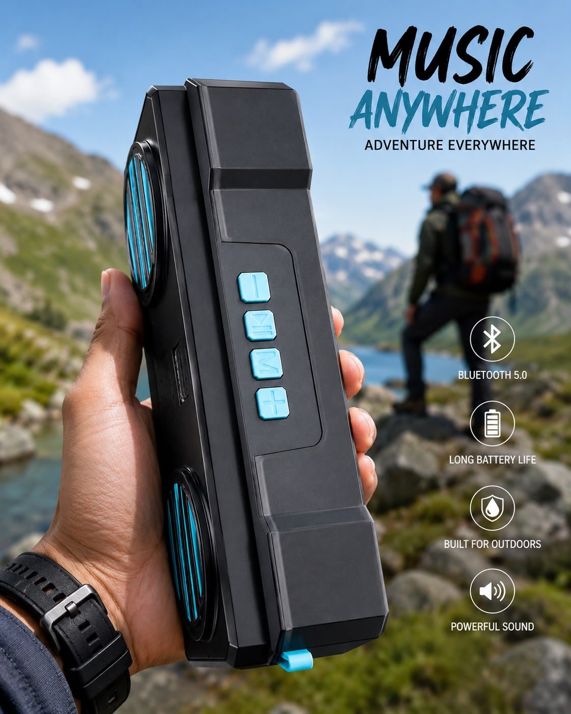 Rugged Outdoor Bluetooth Speaker