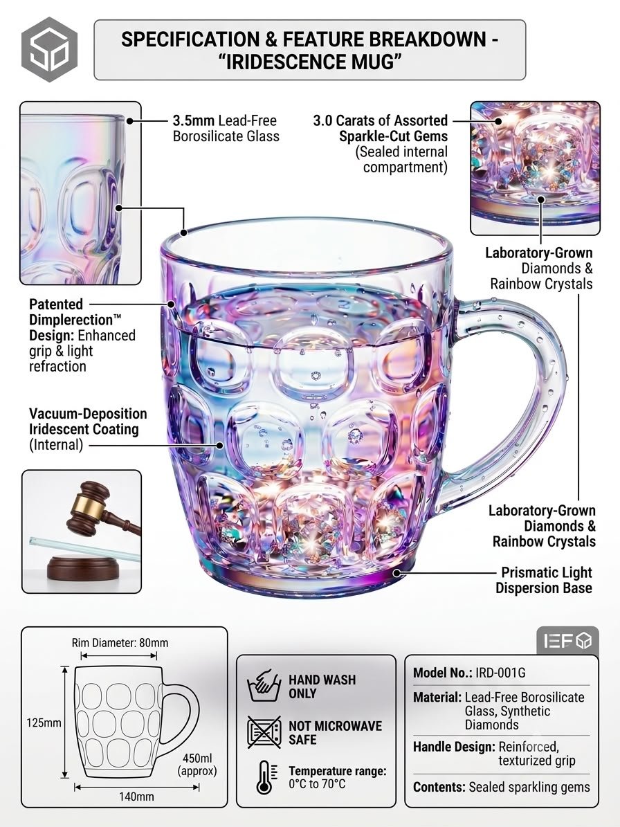 Multi-Color LED Light-Up Mug / Beer Glass.